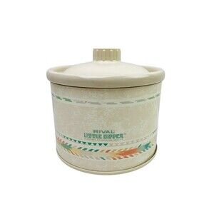 Rival Little Dipper Mini Crock Pot Model 3204 and Lid in Southwest Design
